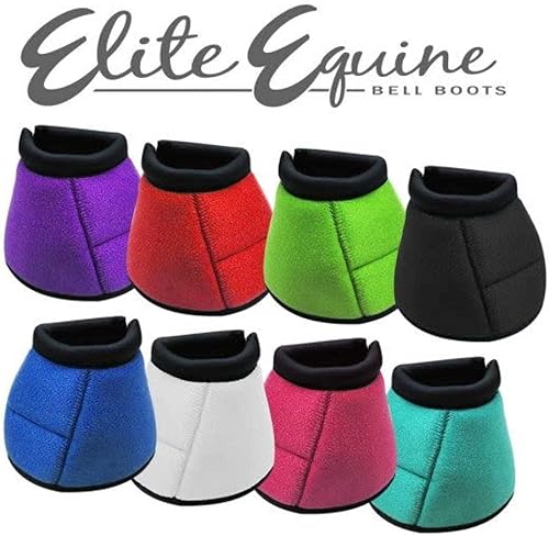 Miniatura 2 de Showman Elite Equine Bell Botas Verde Lima- Grande