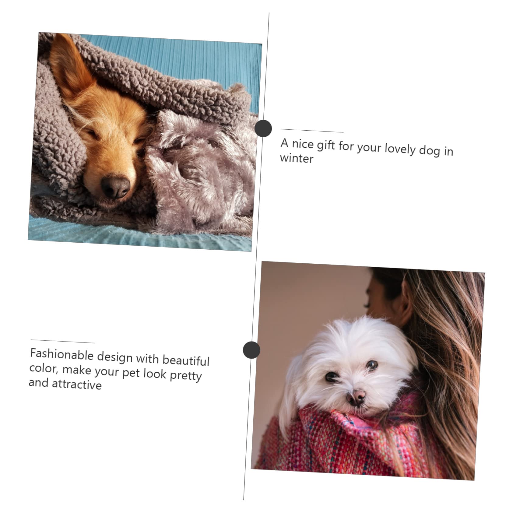 BESPORTBLE 2 Pz Vello Di Cane Felpe Con Cappuccio Per Animali Domestici Felpe Per Cani Abbigliamento Monopezzo Cucciolo Abbigliamento Per Cani Gilet Per Cani Animale Domestico Invernali