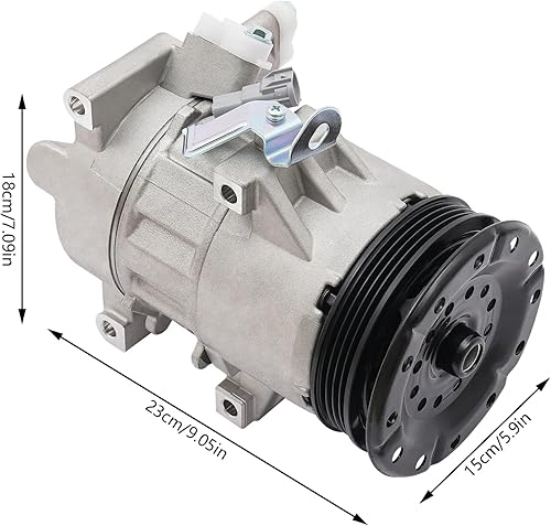 Miniatura 2 de Compresor de aire acondicionado con embrague, compresor de CA y embrague de AC, control de clima y refrigeración del motor y AC con embrague CO