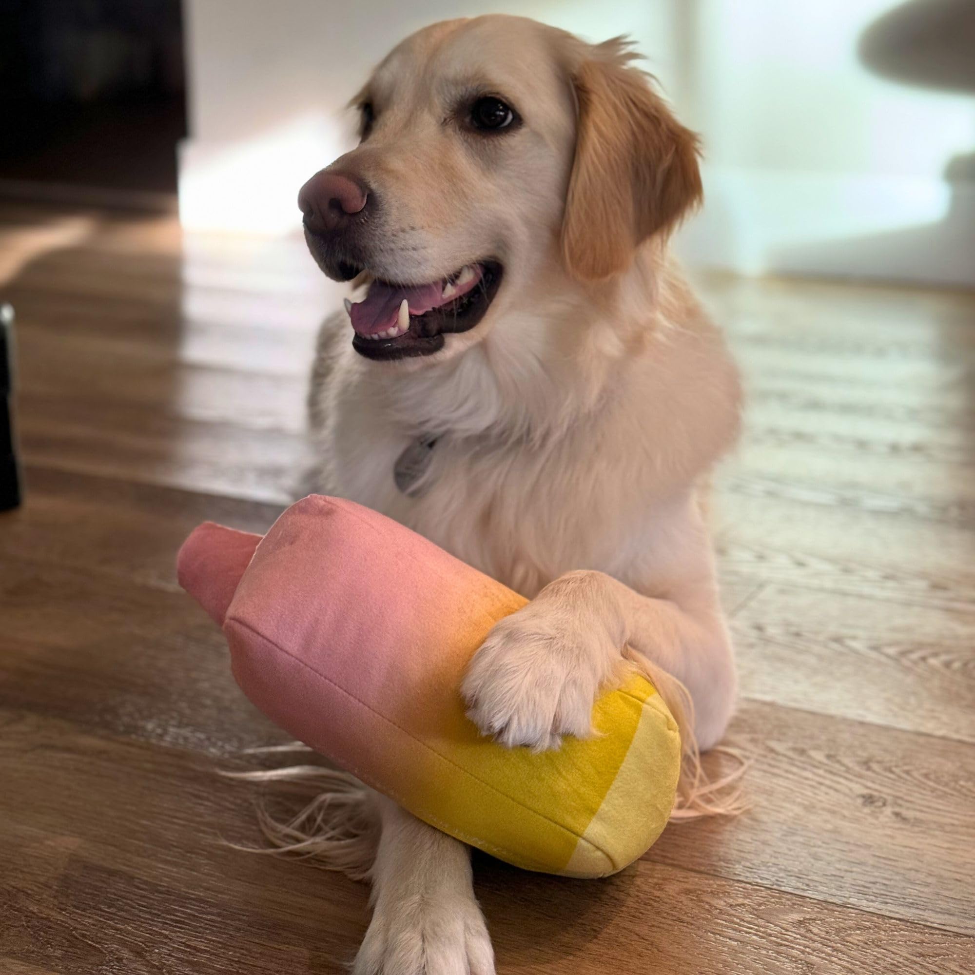 Woof Bar Plsch Hundespielzeug - Lustiges Hundespielzeug - Vape Plschtier  - Plschtier fr Groe Hunde : Amazon.de: Haustier