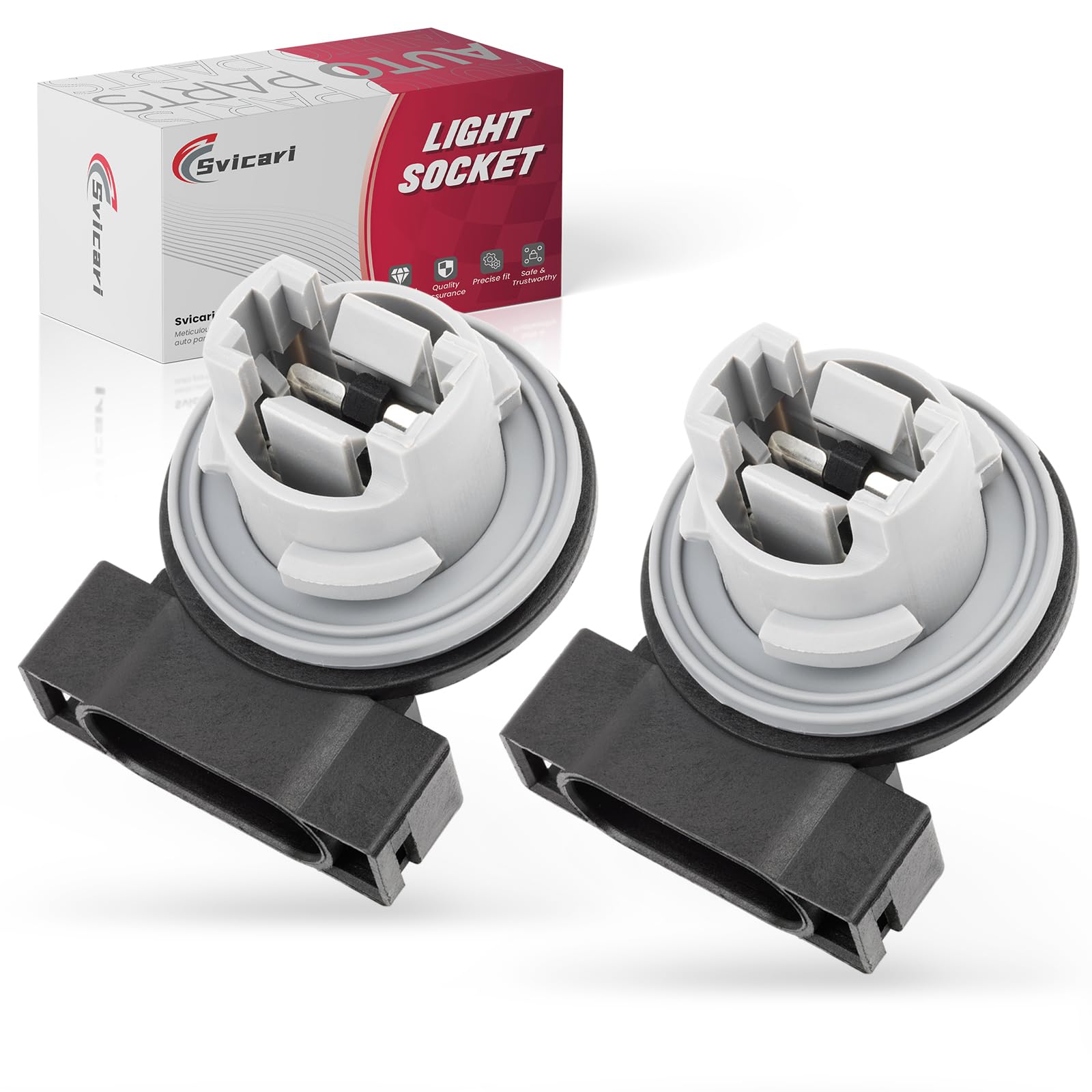 Svicari Front Parking Turn Signal Light Socket Fit for Jeep Wrangler TJ 1997-2006 Chrysler Concorde 1997-2004 Town & Country 1997-2000 Side Lamp Bulb Plug Holder Replace OE 68060366AA 2PCS