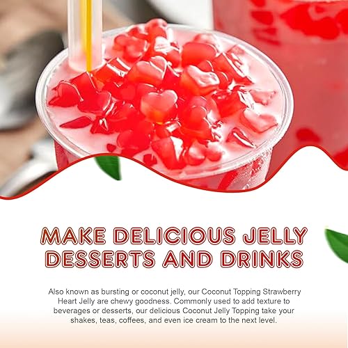 Miniatura 44 de Fanale Gelatina de coco nata de coco para té de burbujas de 8.3 libras Gelatina de lichi para té Boba, batidos, granizados, postres 8.3 libras