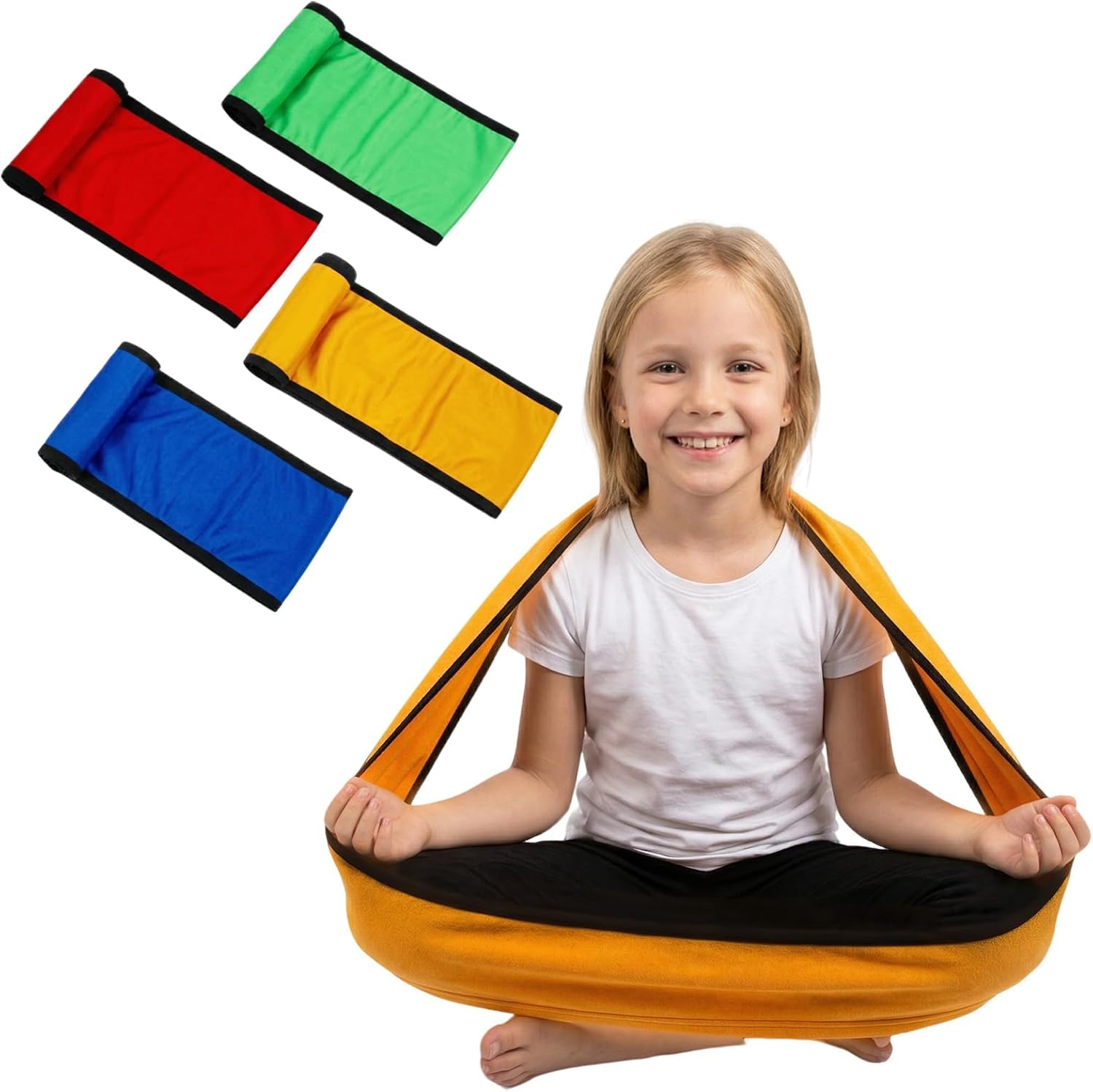Kids Stretch Band Focus Tool, 30" Resistance Band for Kids Stretches to Over 46", ADHD Tools for Kids, Stretch Strap Calming Fidget Bands for Kids with ADHD ADD Autism & Sensory Needs