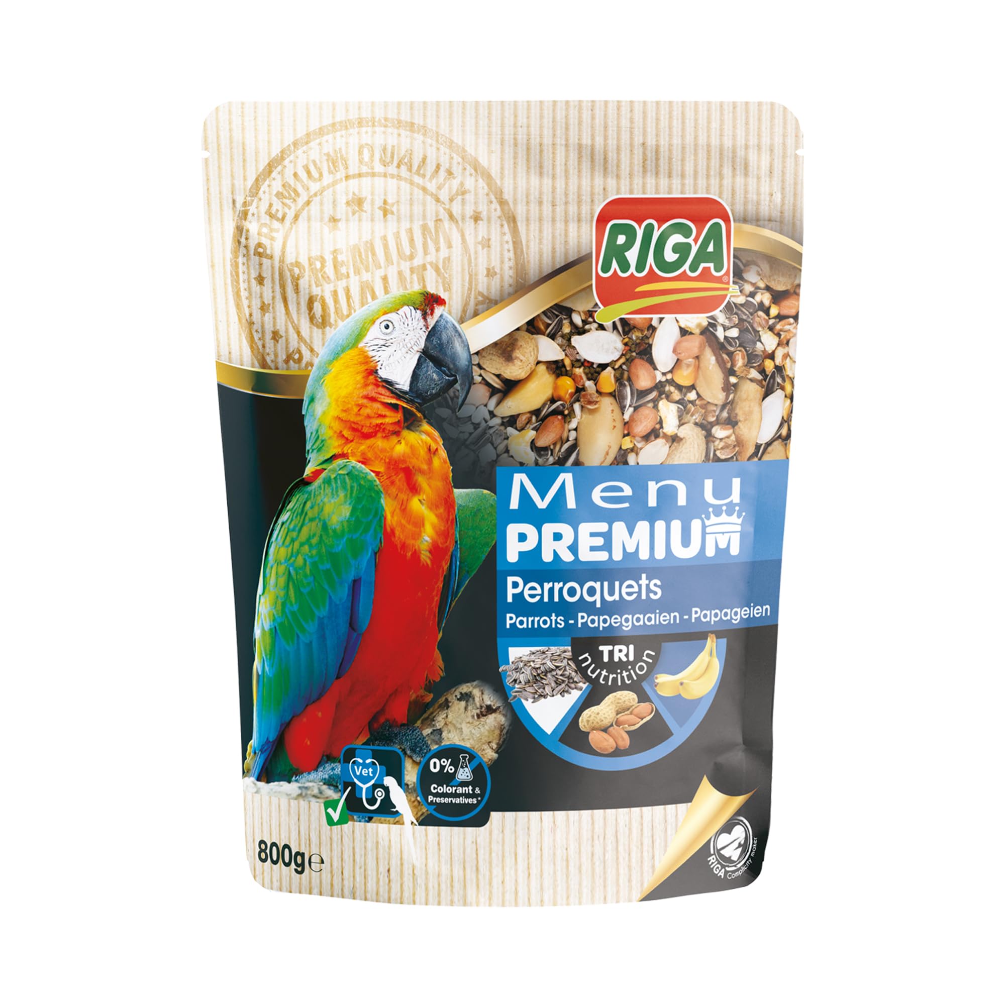Menu pour perroquets riche en vitamines et minéraux mélange Riga 1kg