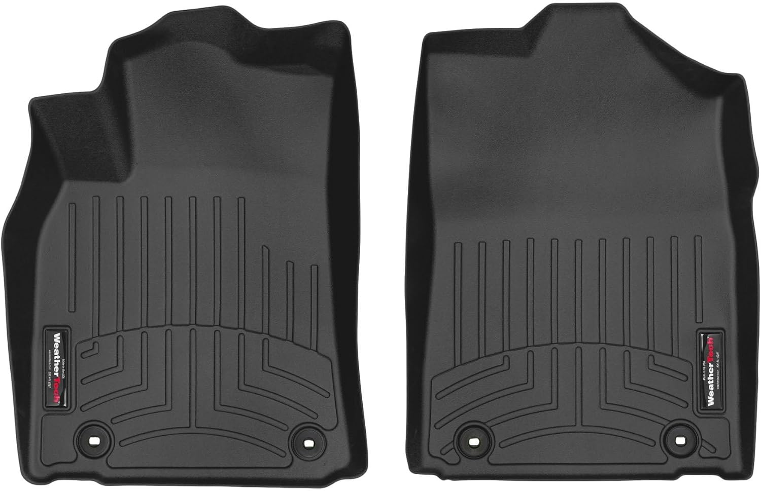 WeatherTech Custom Fit FloorLiners for Lexus ES - 1st Row (4414591), Black