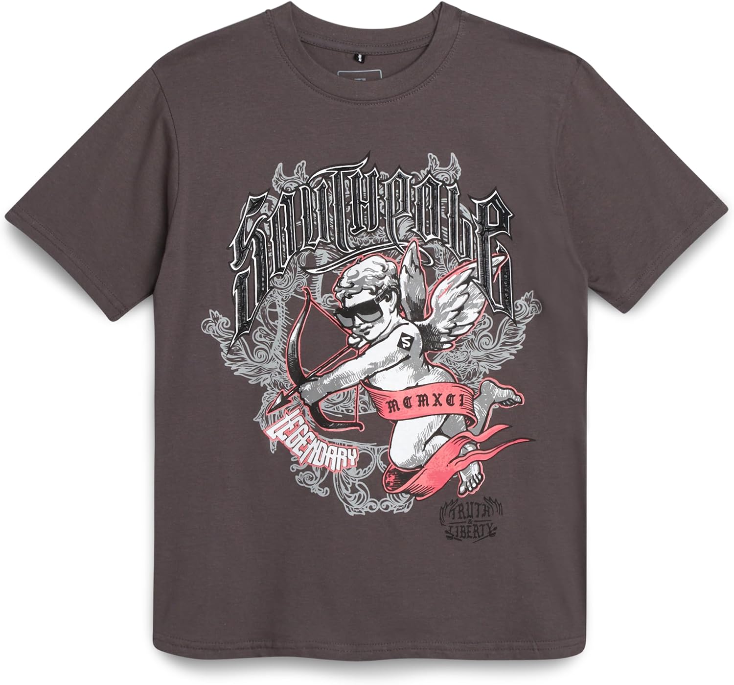 Southpole Boys Graphic Tees - Soft Cotton Crewneck Pullover Streetwear Graphic Tee Short Sleeve Shirts for Boys