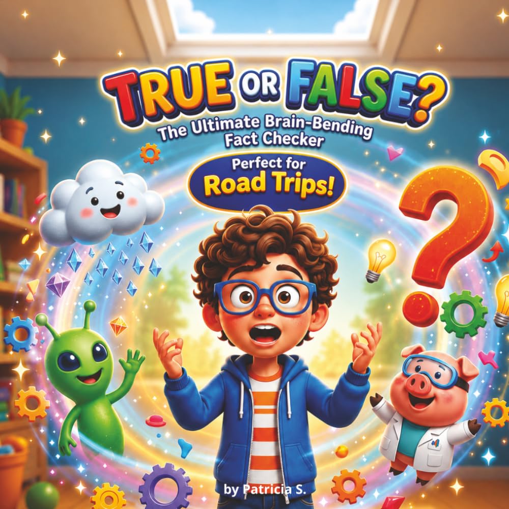 True or False? The Ultimate Brain-Bending Fact Checker , An Interactive Trivia Game Book and Educational Fun Facts for Kids Ages 6-10: Weird Science, ... and History Riddles for Family Road Trips