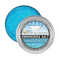 Vista 4 de Brew Glitter - Sal con Brillo Azul para Bordes (113g, 1x Barra de Lata) Aderezo para Cócteles y Bebidas