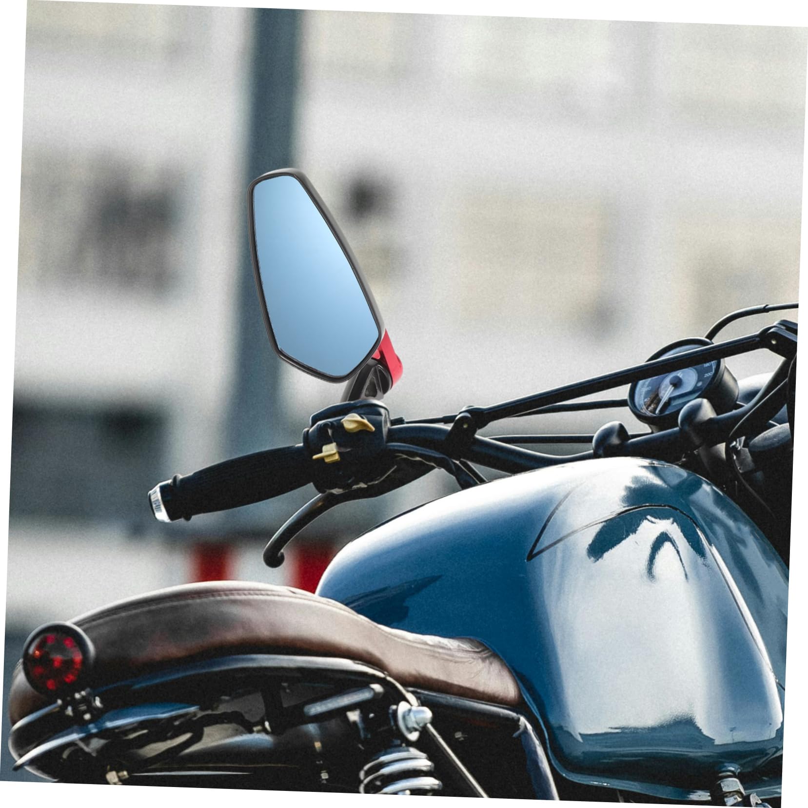 Specchietto Retrovisore Visibilità Migliorata e Sicurezza Lega di Alluminio Angolo Regolabile, per Manubrio 22mm per Veicoli a Due Ruote e Scooter