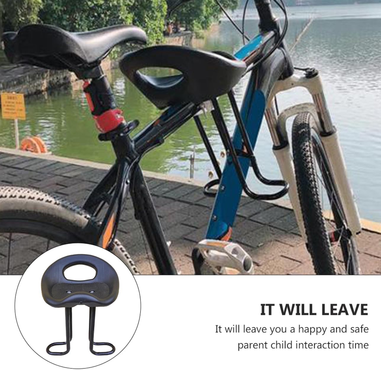 Front Beam Safety Seat for Bike ’s Bike Seat Compatible with 3-6cm Front Beam for Boys