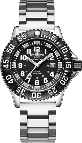 Addies Dive Cuarzo militar bisel giratorio
