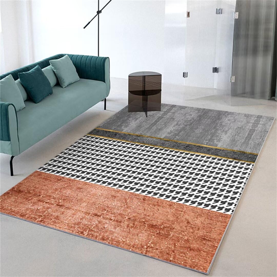 Tapis antidérapant et durable gris 200x300cm pour sécuriser le sol du salon et de la chambre