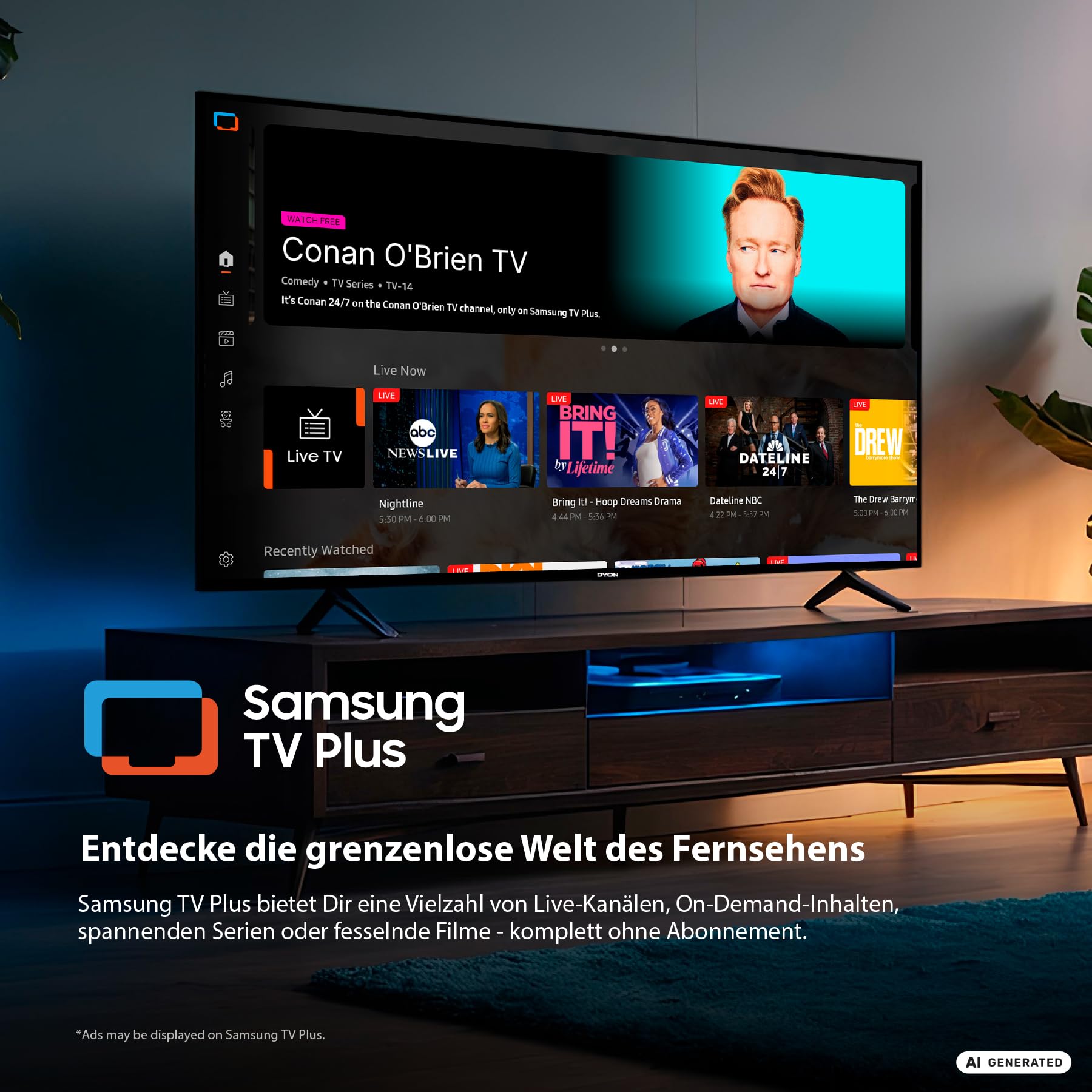 DYON ULTIMAX 40F-TI Telewizor, 40", Full HD, z systemem operacyjnym Tizen, potrójny tuner (DVB-C/-S2/-T2), Samsung Smart & Gaming Hub, Prime Video, Netflix, Disney+, 2025