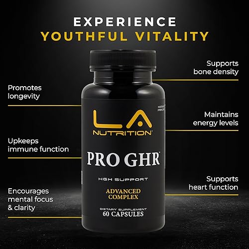 Miniatura 5 de LA Nutrition Suplementos de HGH para hombres y mujeres - Aminoácidos, sueño, salud articular y suplemento de apoyo inmunológico para el rendimiento