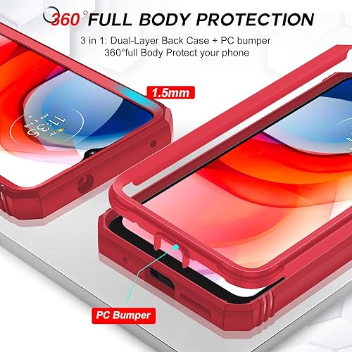Miniatura 5 de LeYi Funda para Moto G Play 2021 Funda Moto G Play 2021 con cubierta deslizante para cámara + 2 paquetes protector de pantalla, funda de teléfono de