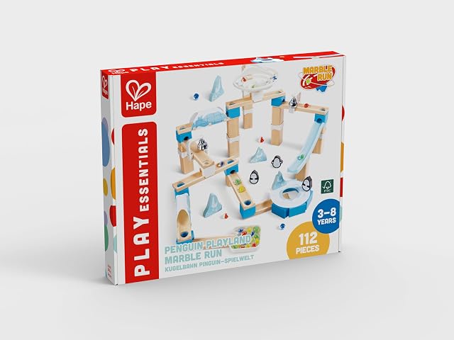 Foto 2 de 2 de Hape Penguin Playland - Juguete de mármol para correr