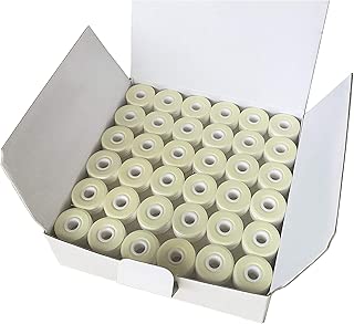 HimaPro 144 White Prewound Bobbins for Embroidery Machines Size L (SA155) Cardboard Sided Good for Brother, Babylock, Janome, Bernina, Husqvarna, Pfaff Embroidery Machines Etc - coolthings.us