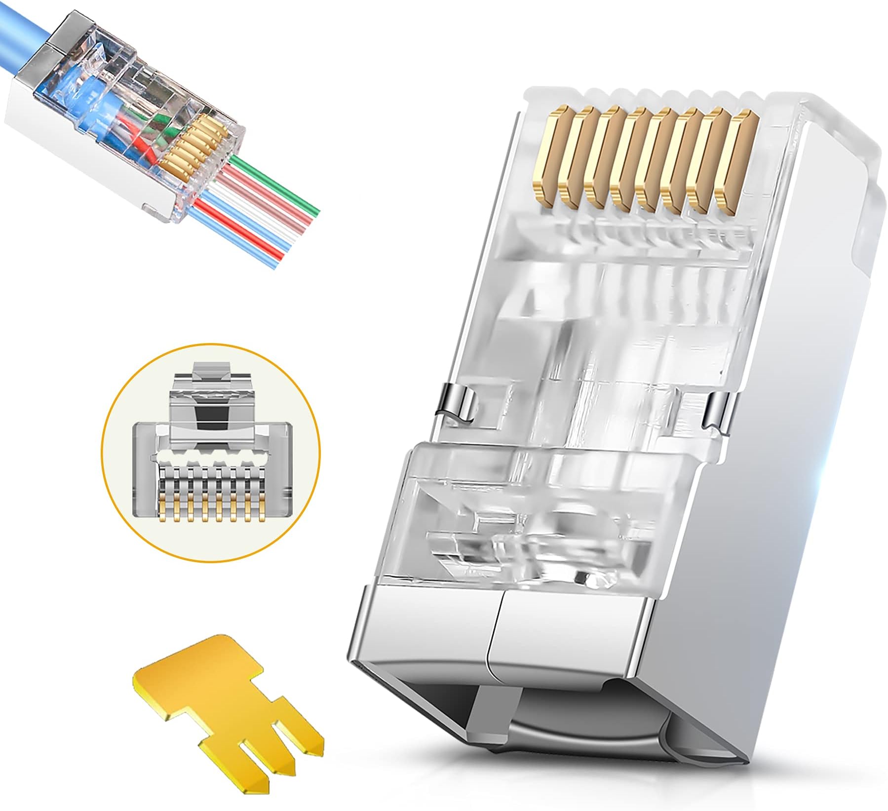 Shielded Cat6/6A Connector/50Pcs