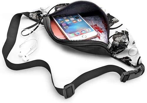 Miniatura 5 de Riñonera de perro pastor alemán para mujeres y hombres, bolsa de cinturón casual cruzada con correa ajustable para correr al aire libre, senderismo