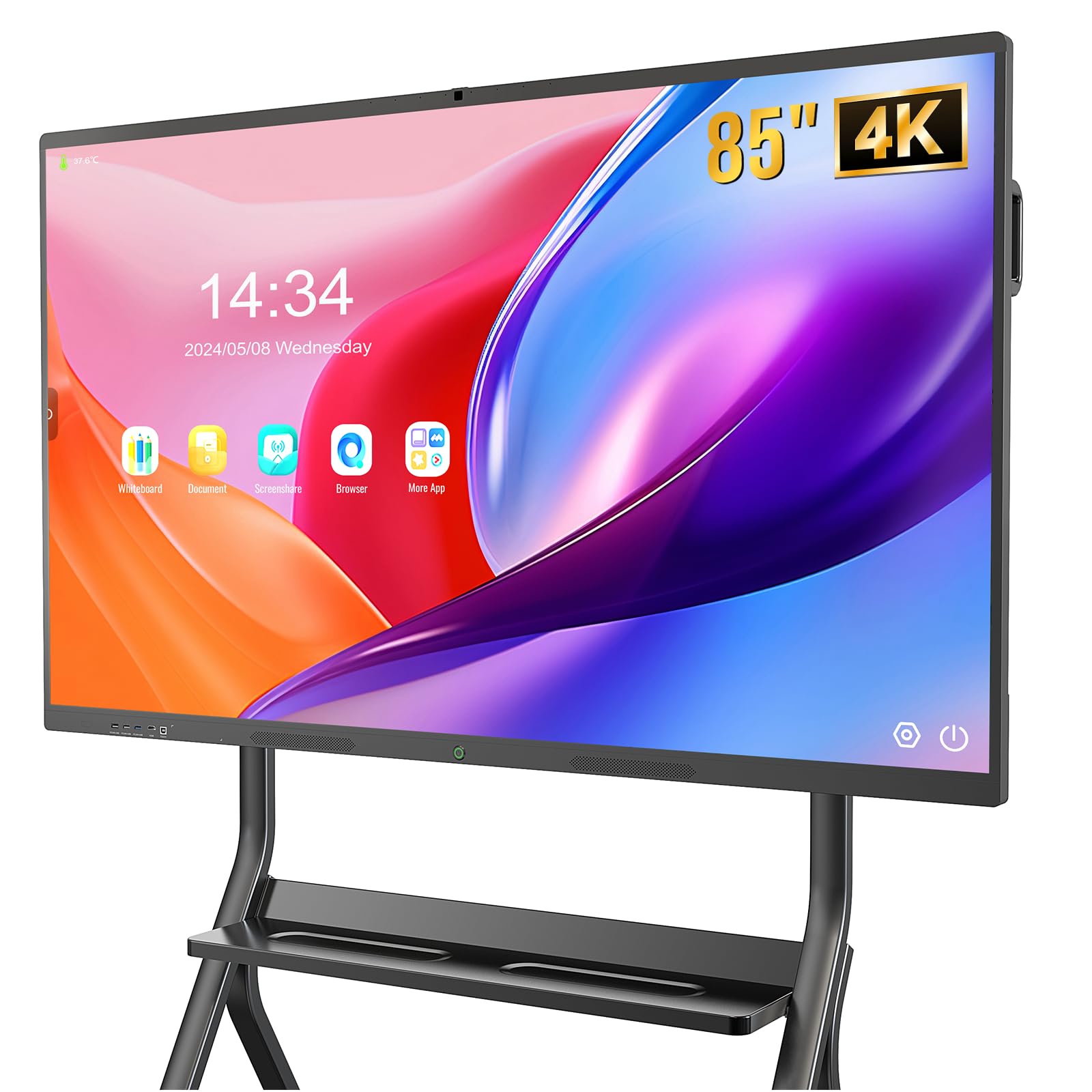 85 Smart Board 4K UHD Touchscreen Display Electronic Whiteboard Built in Ultra High Definition Camera Open App Ecosystem