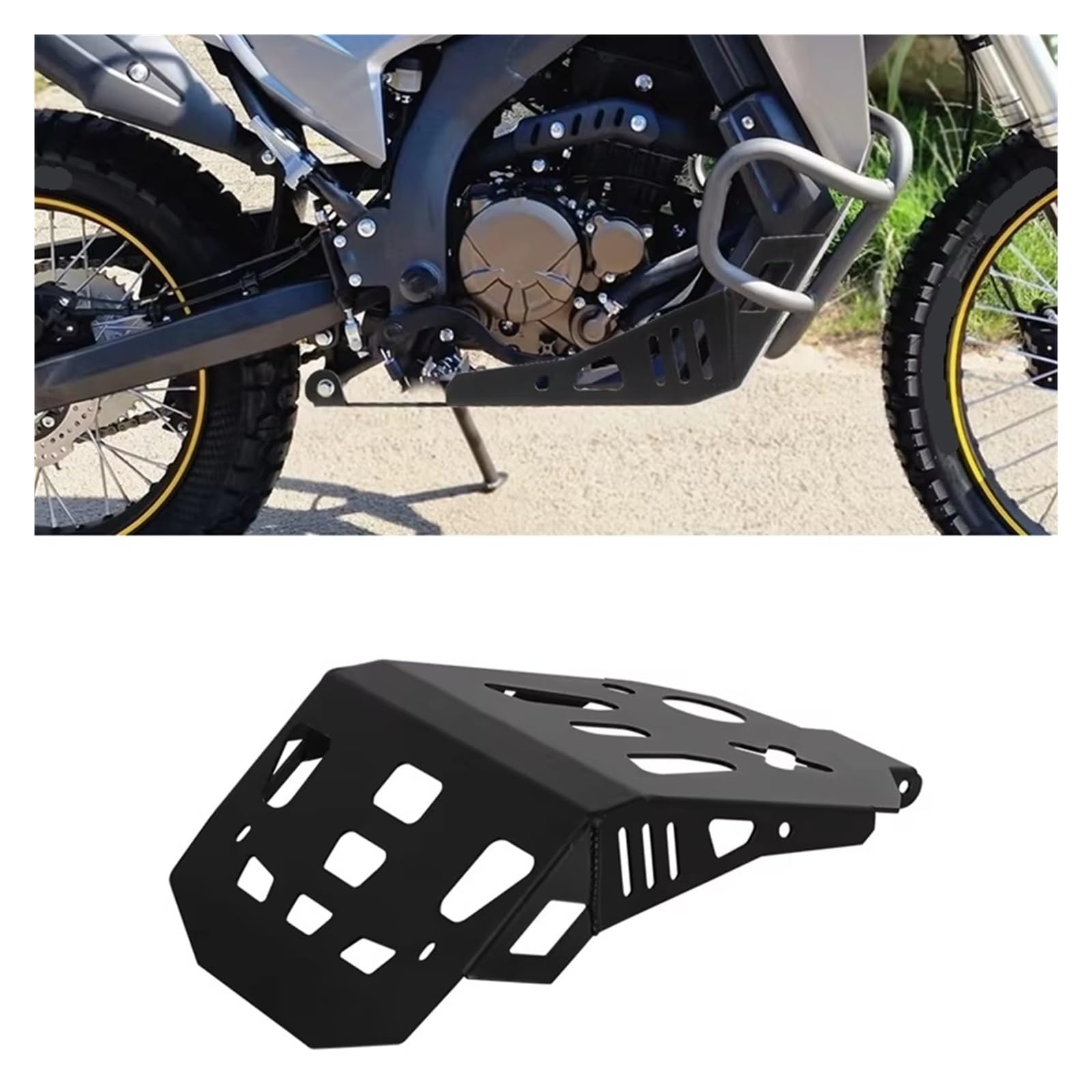Paracoppa motore moto Per Lo&ncin 300 Rally GY RALLY300 Copertura Di Protezione Del Motore Telaio Sotto La Piastra Paramotore Pancia Pan Accessori