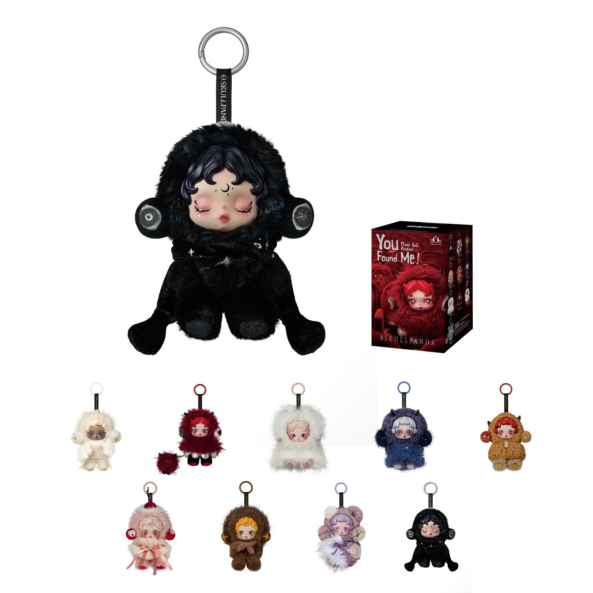 POP MART SKULLPANDA You Found Me! Series Plush Keychain Blind Box
