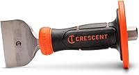 Crescent CBCH30H 3" x 8-1/2" Brick Chisel with Durable Handguard - Heavy-Duty Masonry Tool