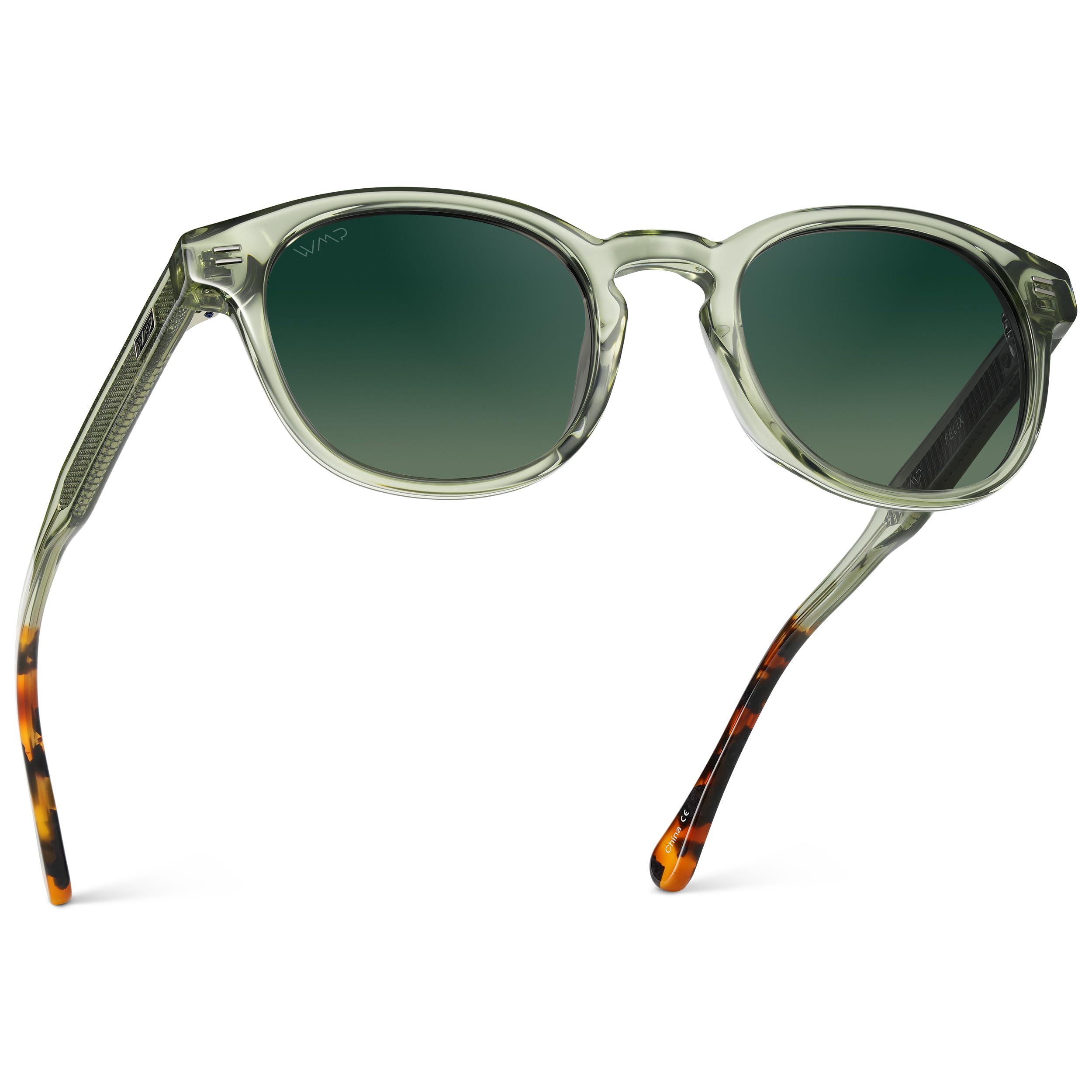 Felix Men's Polarized Sunglasses, Retro Round Frame Style
