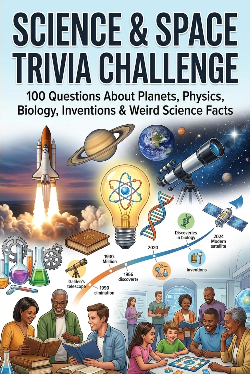 Ultimate Science & Space Trivia Quiz Book: Test Your Knowledge with Fun Questions for All Ages - Family Entertainment, Party Games, and Pop Culture Trivia for Fans of All Decades