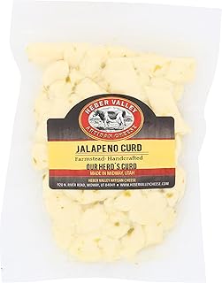 Heber Valley Artisan Cheese Curd White Jalapeno, 8 Oz