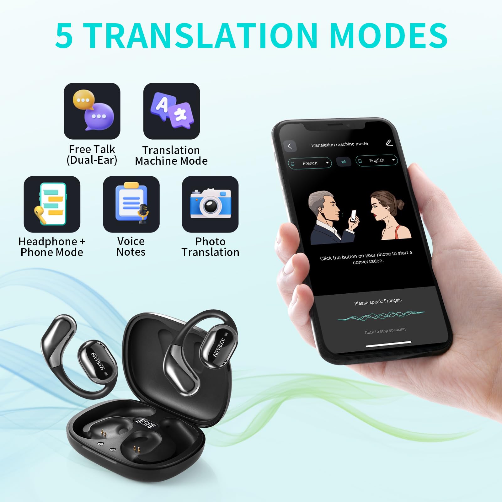 YISUN Translation Earbuds Real Time - Image 3