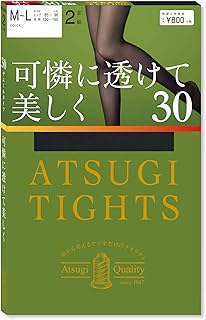 ATSUGI(アツギ) タイツアツギ (Atsugi Tights) 30デニール 可憐に透けて美しく 30D 2足組 FP80132Pレディース
