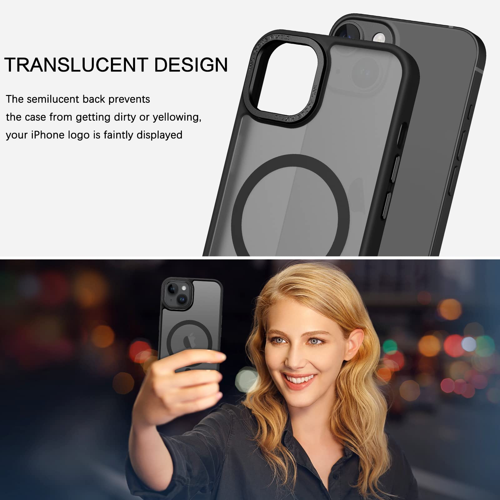 BENTOBEN Cover magnetica per iPhone 17 [compatibile con MagSafe