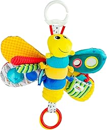 LAMAZE Freddie The Firefly - Clip on Pram and Pushchair Newborn Baby Toy, Sensory Toy for Babies Boys and Girls From 0 - 6 Months