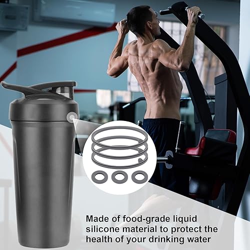 Miniatura 7 de Juego de 6 piezas de repuesto para juntas de tapa Blenderbottle Strada Shaker Cup para licuadora, piezas de repuesto de anillo de sello de botella