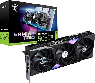 MSI RTX 5060 Ti 8GB GAMING TRIO OC - Factory Overclocked Blackwell GPU with TRI FROZR 4 Cooling