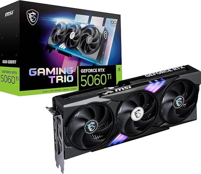 Máxima gama con MSI NVIDIA GeForce RTX 5060 Ti