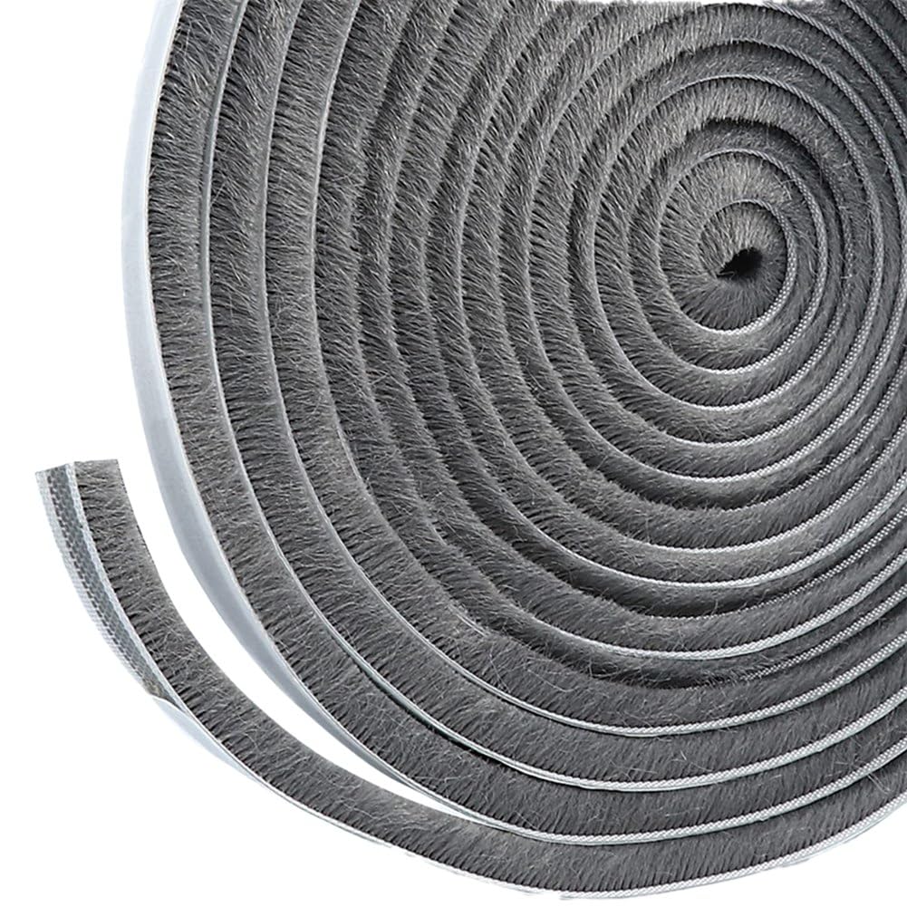 Littimoon 33 Ft Self-Adhesive Weather Stripping Door Seal Strip for Door Window, 0.35inch Wide X 0.2inch Thick