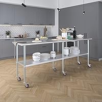 Vista 559 de Mesa de trabajo de acero inoxidable, mesa de metal