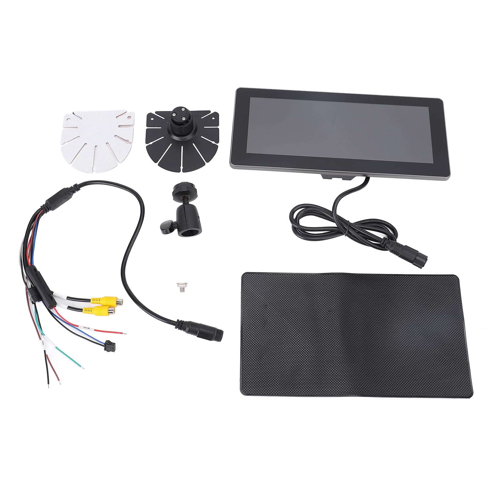 aqxreight 10.25inch Wide Display for 360° Surround View System 1920 X 720p Dual Video Input HD Image 2 Video Input for MDVR