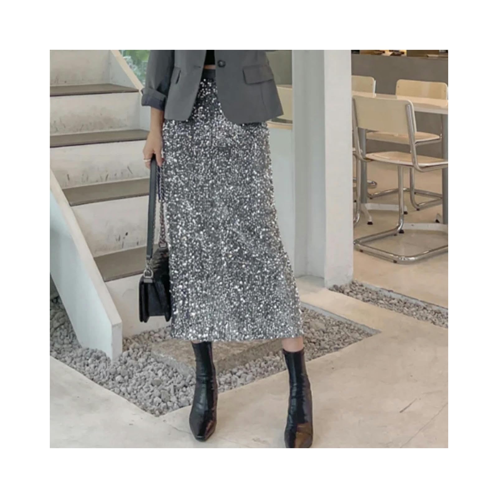 Spódnica Fashion Design Długie spódnice dla kobiet Na cały sezon Damska Casual Streetwear All Match Spódnica midi