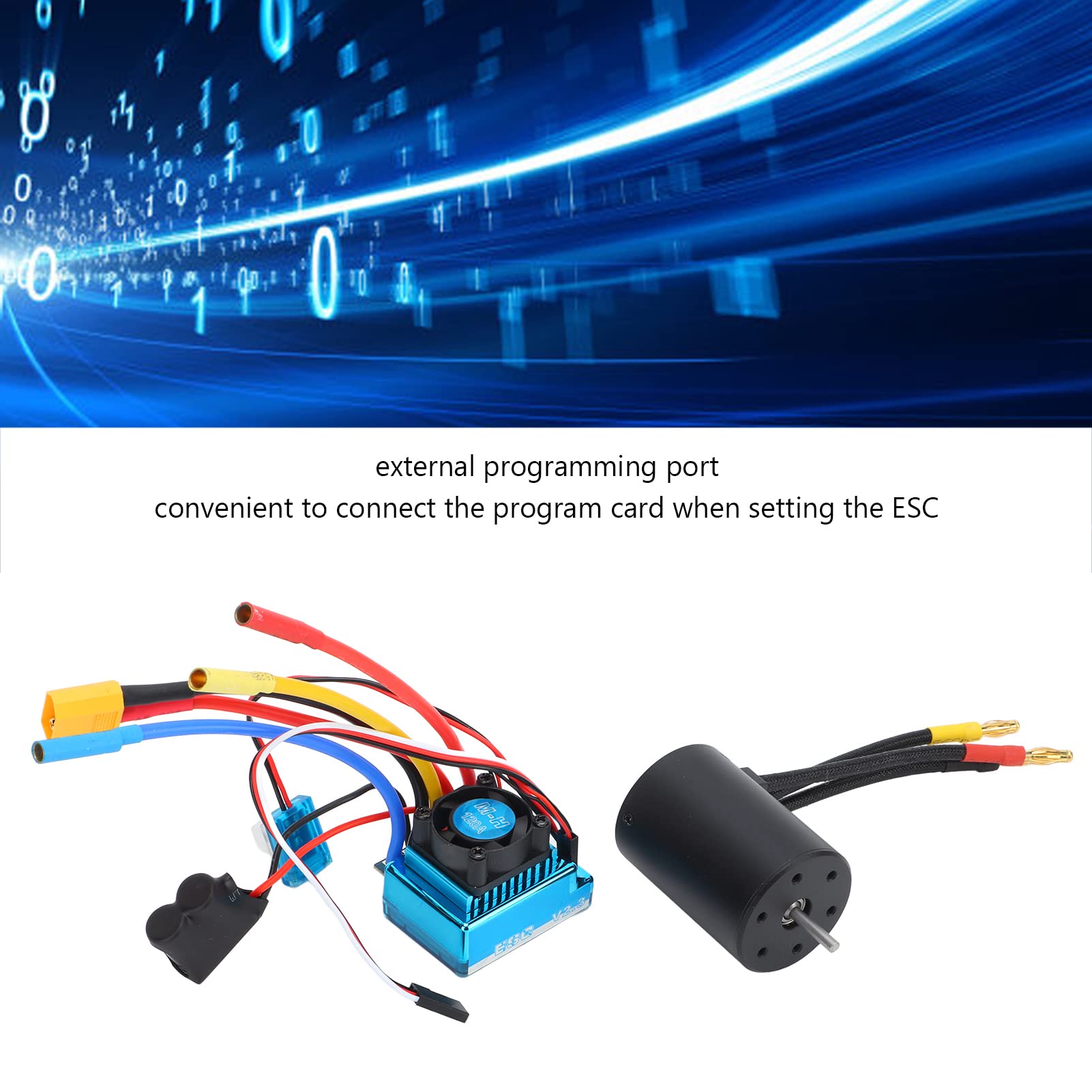 Kit Moteur Brushless 3650 3600KV Avec ESC 120A Pour Voiture RC