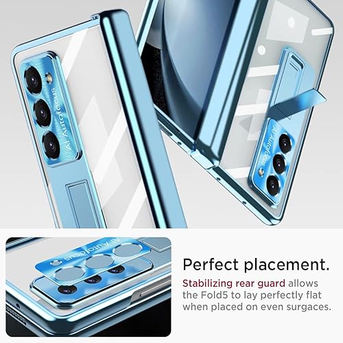 Miniatura 5 de Miimall Funda para Samsung Z fold 5 con S Pen, funda plegable 5 con soporte para bolígrafo + película de lente + película protectora de pantalla