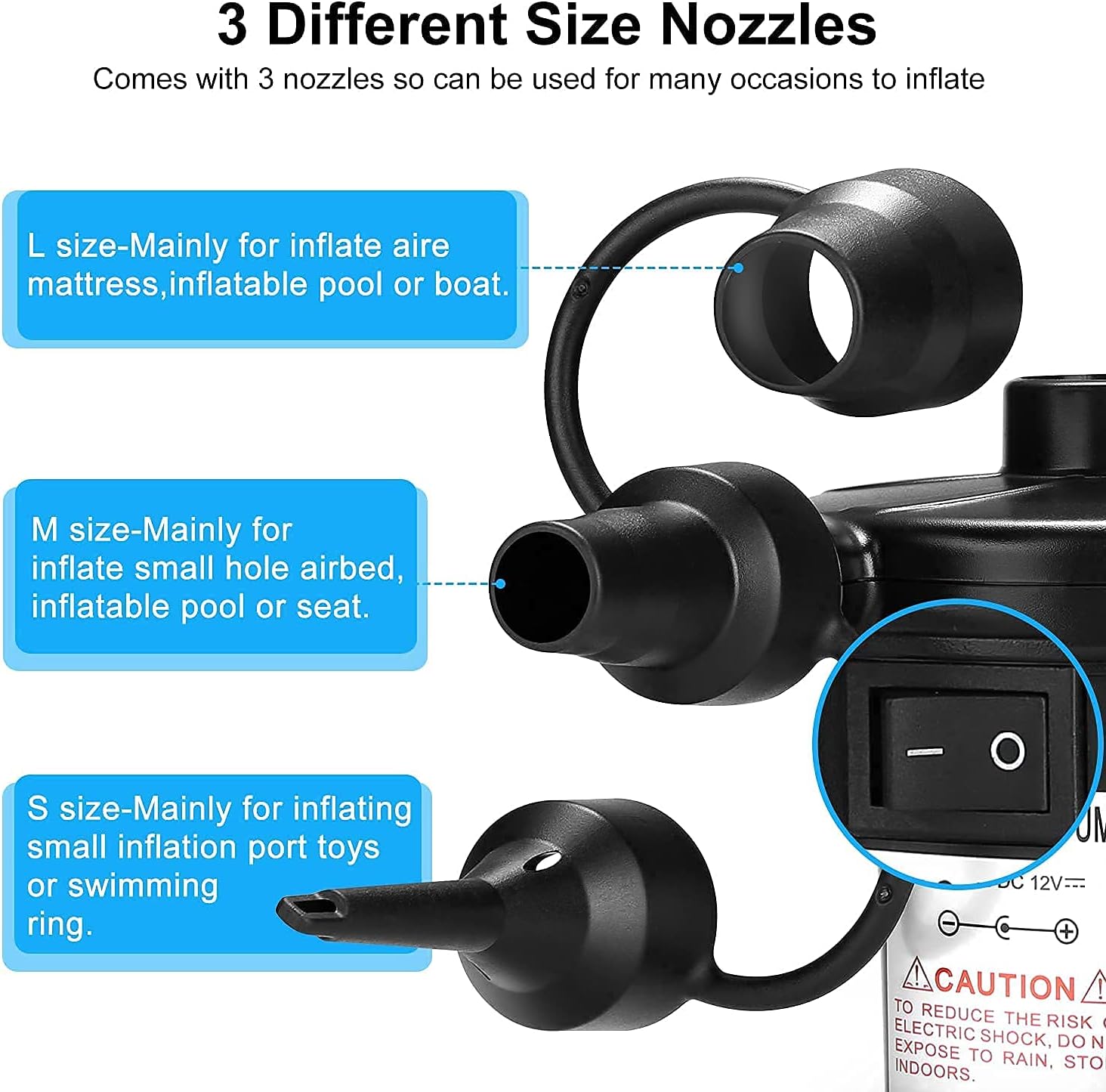 AGPTEK Electric Air Pump Bundle with 20PSI SUP Air Pump