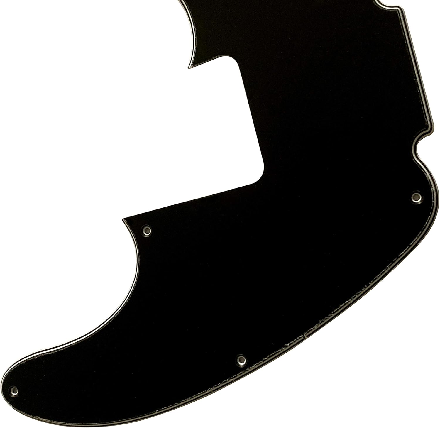 Guitar Parts For Fender Telecaster Precision Bass Style Guitar Pickguard (4 Ply Black)