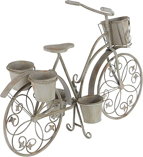 Miniatura 3 de Deco 79 68767 pie metálico para bicicleta 36 x 26 pulgadas
