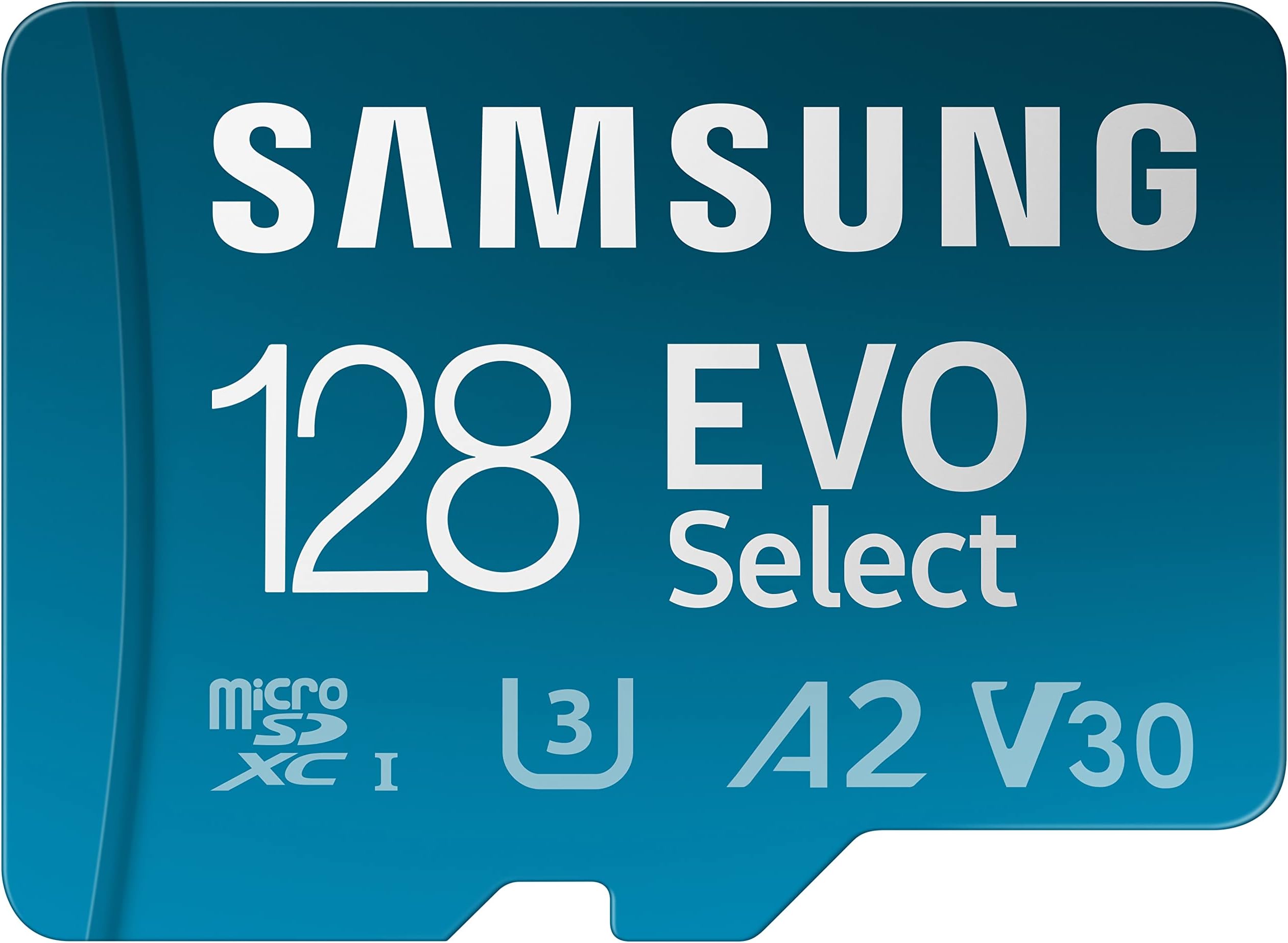 EVO Select + Adapter 128GB microSDXC 130MB/s Full HD & 4K UHD, UHS-I, U3, A2, V30 (MB-ME128KA/AM)