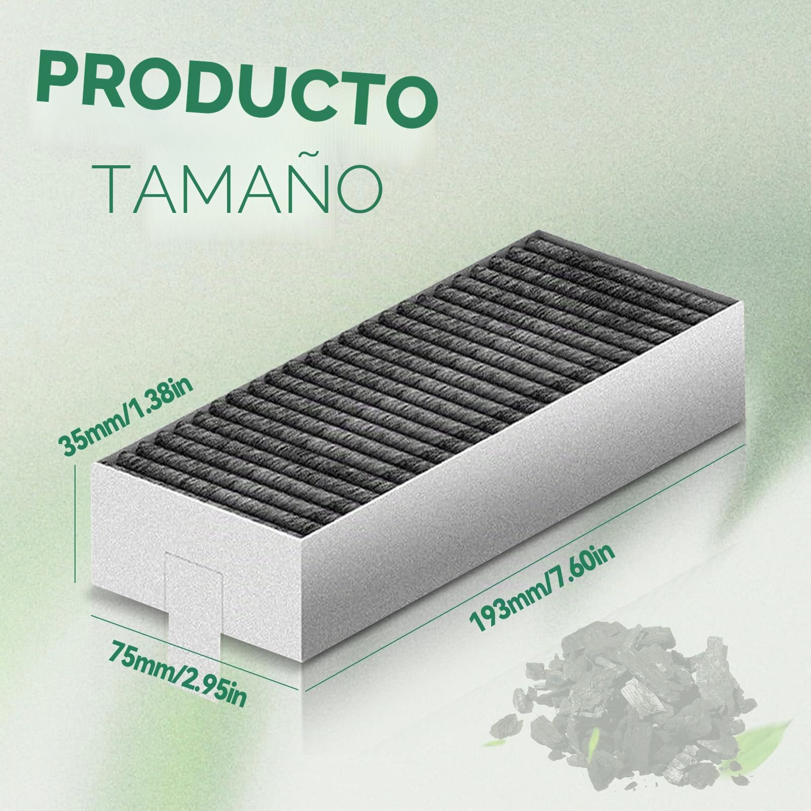 8 piezas de filtros de carbón activo para Bosch HEZ9VRUD0 17004811 / Siemens HZ9VRCR0 / Neff Z821VR0 / Gaggenau CA282111 / Constructa CZ9VRCR0 para filtro de campana extractora de recirculación