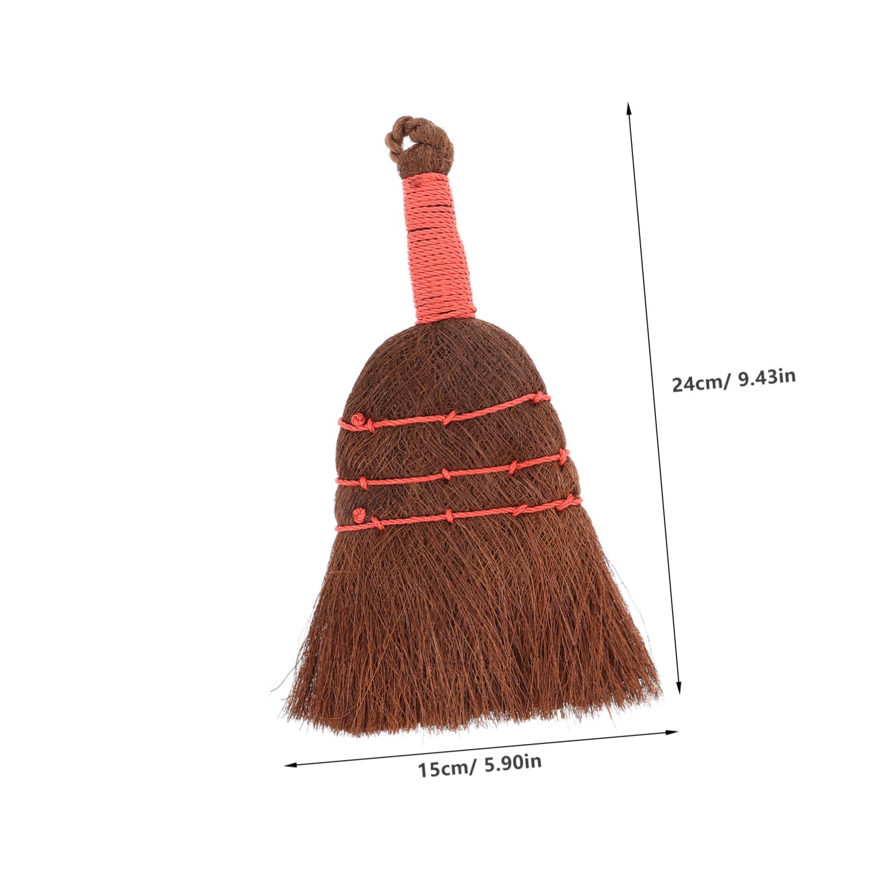 BEBEMOKO Brown Brush Cleaning Brush Short Handle Broom Broom Wedding Broom Natural Broom Vietnamese Broom Bed Broom Small Whisk Broom Sweeping Hand Broom Tea Broom Asian Broom Coir