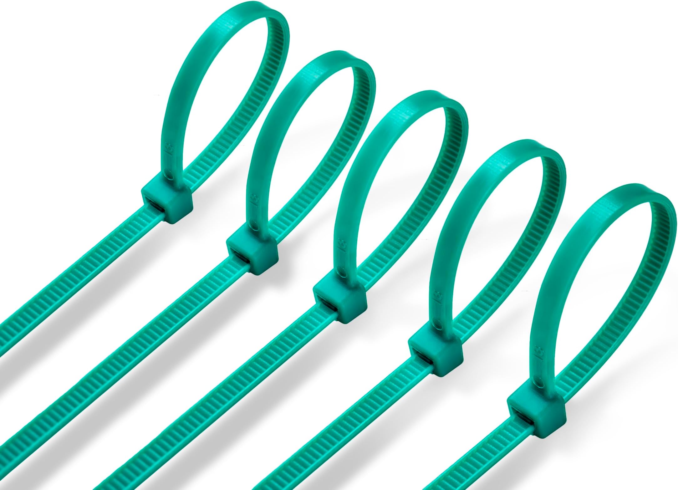 ERKO Cable Ties Green 150 x 2,5 mm Small 100 Pieces Chemical Resistant 18lbs Tensile Strength Professional Zip Tie Wraps, Indoor and Outdoor use, Garden, Cable Managment